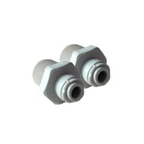 1/4" Push Fit to 1/2" Male Straight Connector Dual Pack