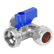 Tap Straight Connector 15mm Compression x 3/4&quot; Male BSP Tap