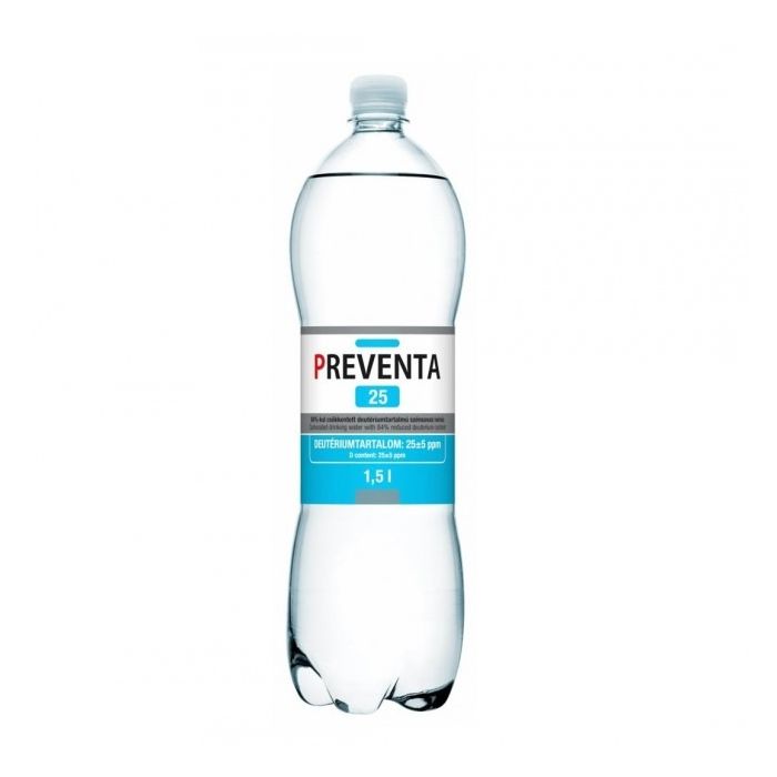 Preventa 25ppm Deuterium Depleted Water DDW Case  Still (12 x 1.5L Bottles)
