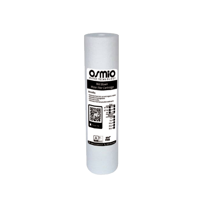 Osmio Melt Blown 2.5 x 10 inch Sediment Filter 5 Micron Cartridge