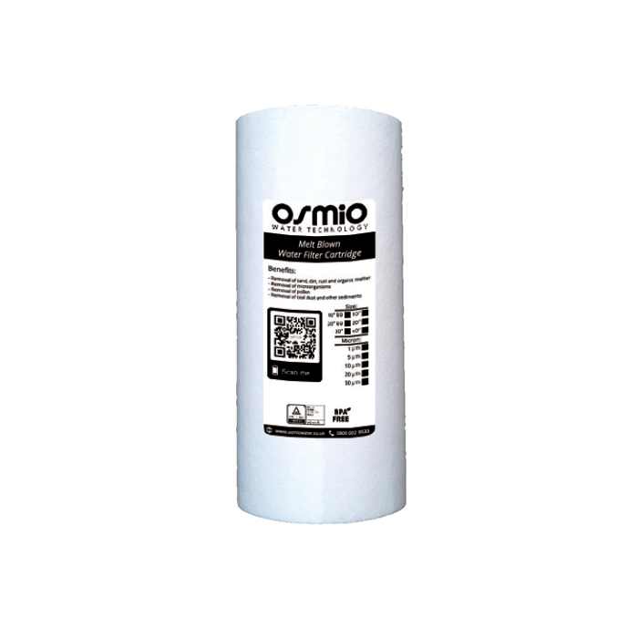 Osmio Flow-Pro Melt Blown 4.5 x 10 inch Sediment Filter 5 Micron Cartridge